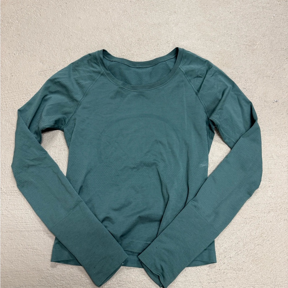 lululemon athletica Teal Long Sleeve Top